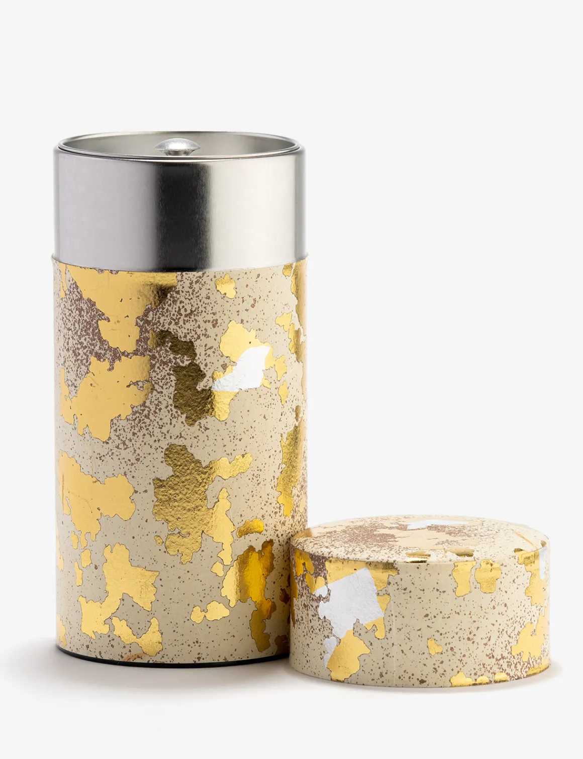 TAIYO - Boîte à thé papier Washi ivoire et or 150g<DAMMANN Frères Outlet