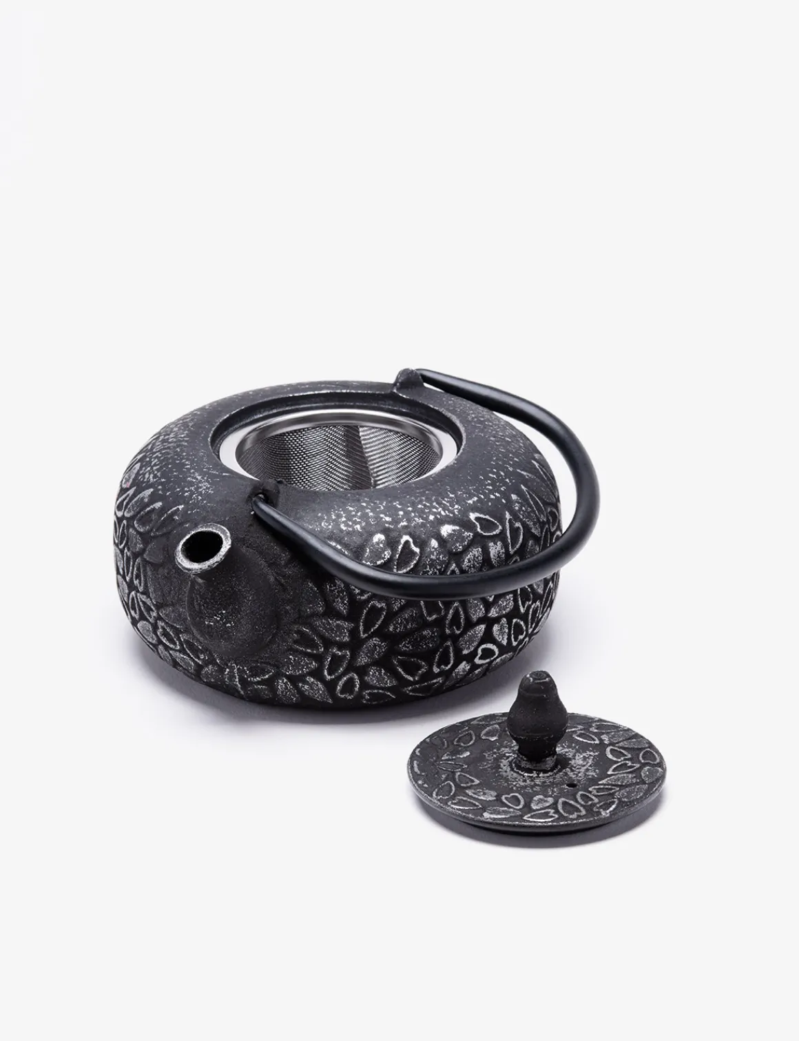 Théière Fonte de Chine - Yezi 0,6 L - noir/argent<DAMMANN Frères Outlet